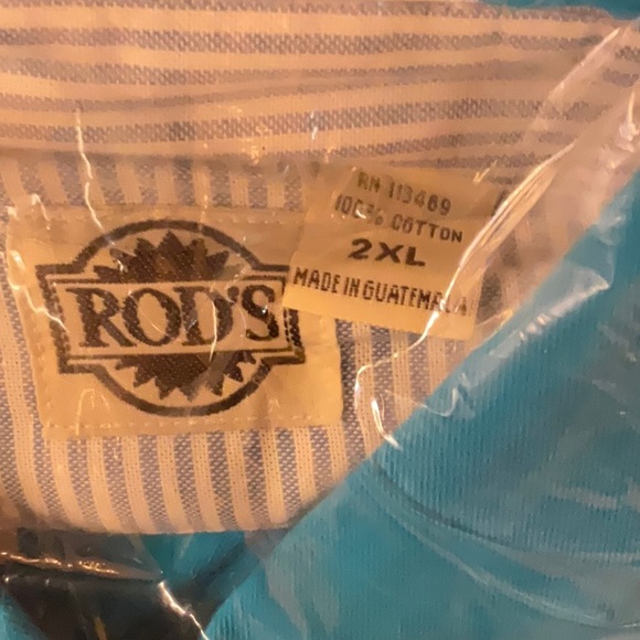 Rod’s Western Cotton Twill Button-Down Shirt - Picture 3 of 4